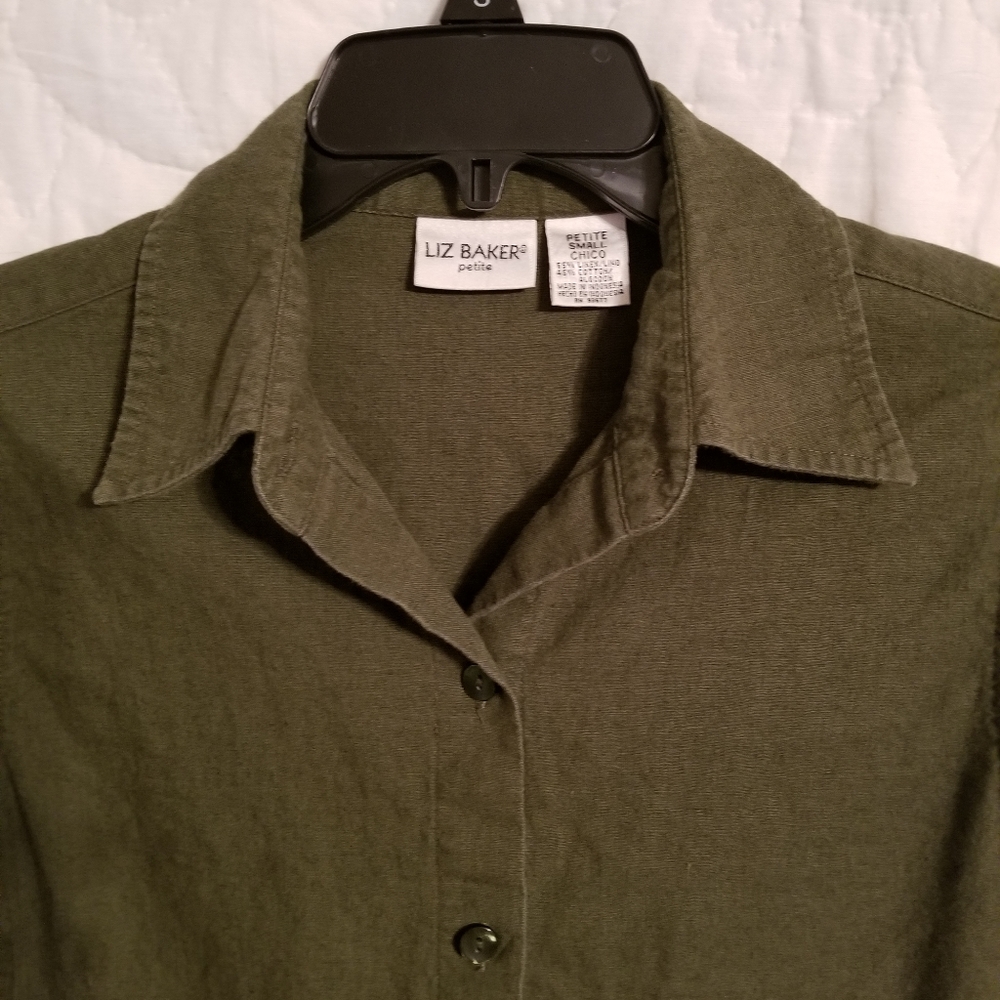 2/$24 Linen/Cotton Blouse!